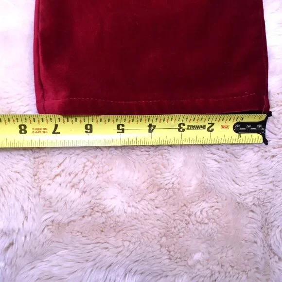 Lauren Ralph Lauren VTG 90s Bright Red Pant Sz 10 Velvety Soft Boot Cut Mid Rise - Picture 7 of 13